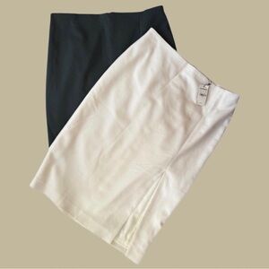 Express Green & White Pencil Skirt Bundle